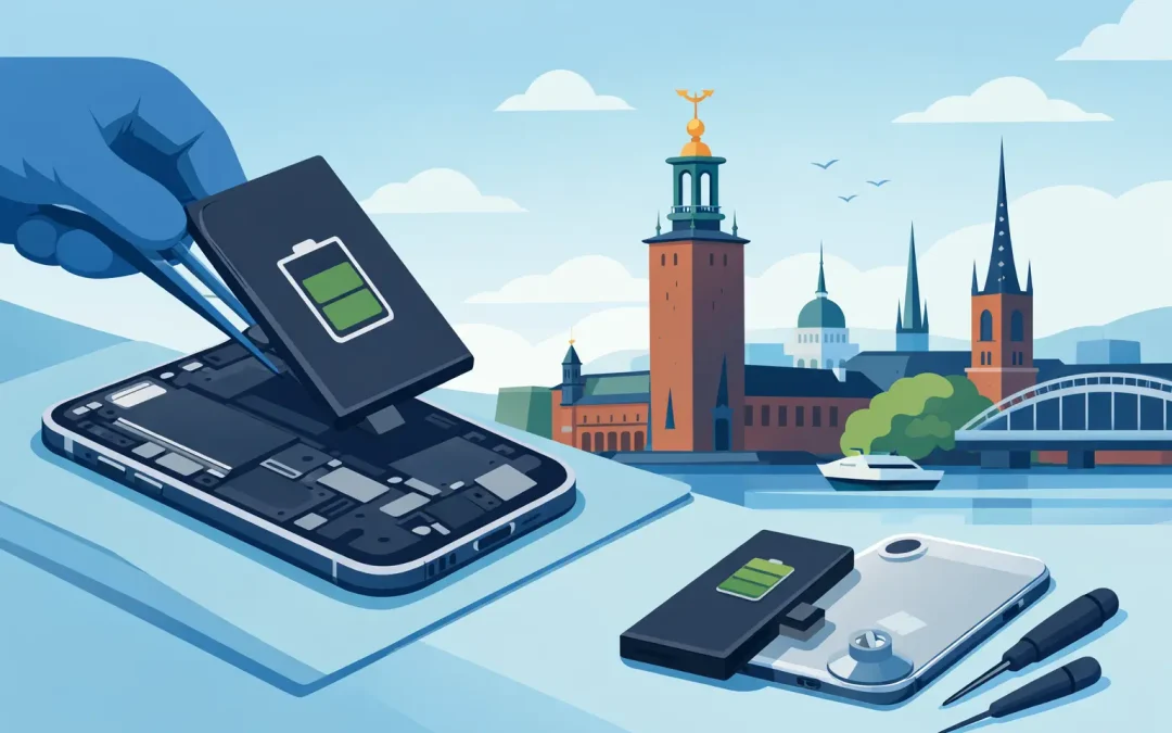 Byta iPhone batteri i Stockholm – rätt val