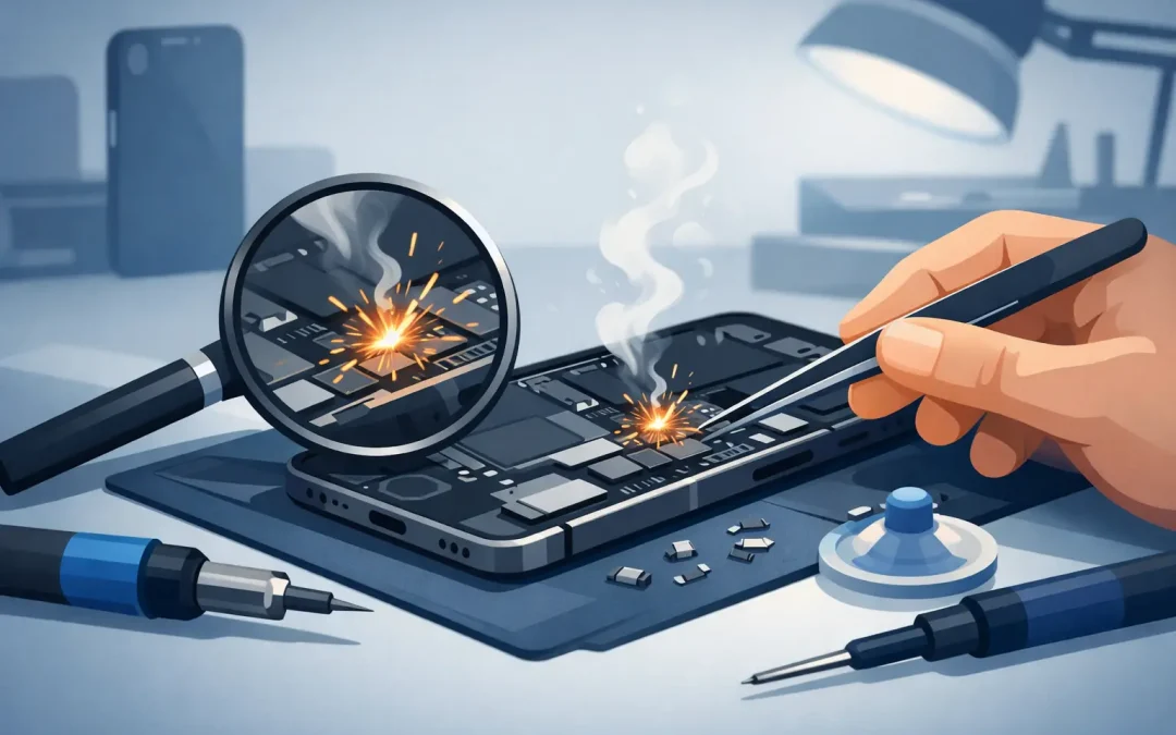 iPhone kortslutning reparation – så går det till