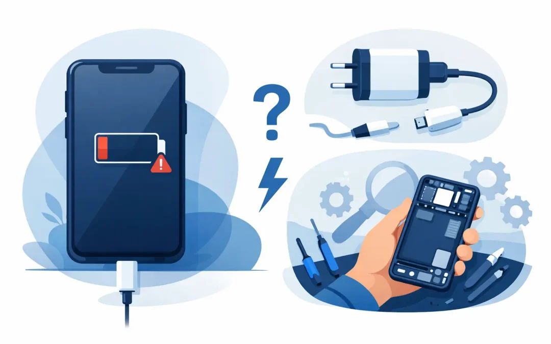 Mobil laddar inte – reparation eller fel laddare?