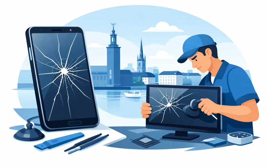 Samsung skärmreparation i Stockholm
