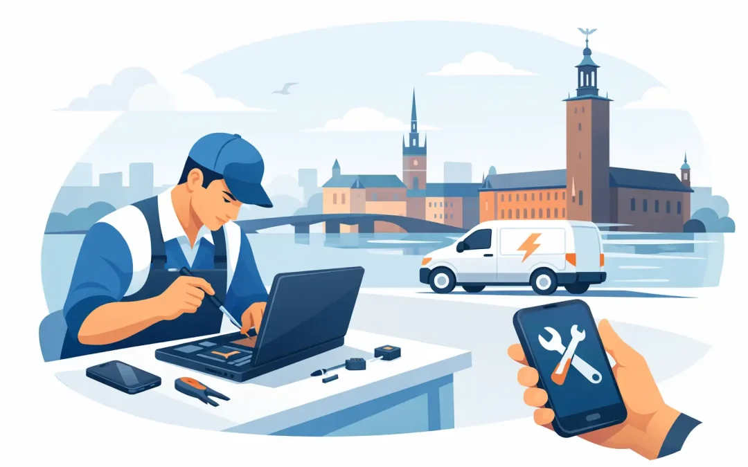 Snabb datorreparation i Stockholm utan krångel