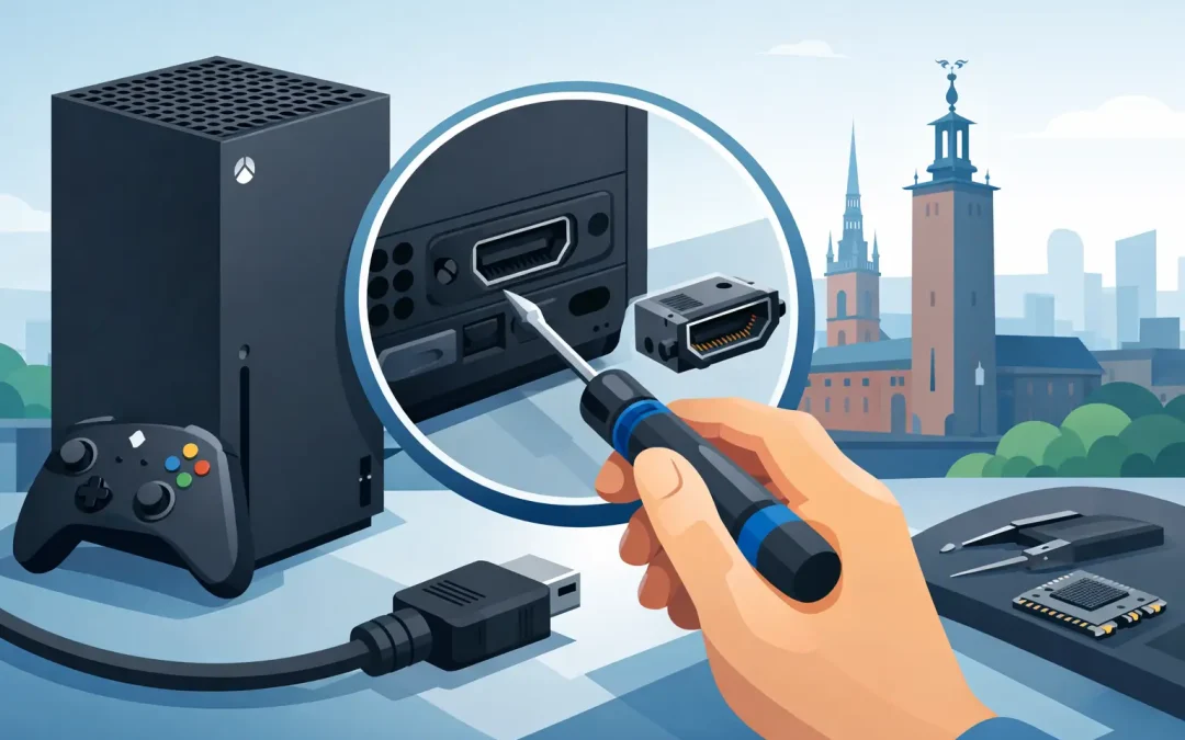 Xbox Series X HDMI-port byte i Stockholm