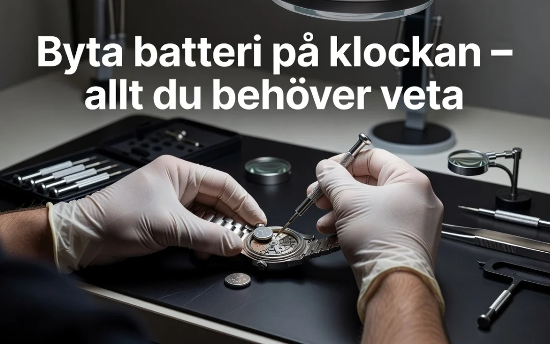 Byta batteri på klockan – allt du behöver veta